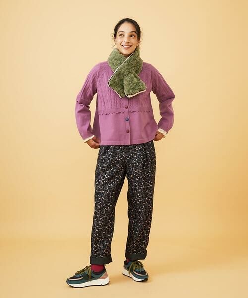 Jocomomola / ホコモモラ チノ・ワークパンツ | Calle de Manuela Malasana アニマルプリントパンツ | 詳細13