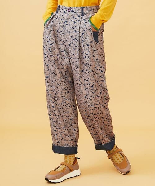 Jocomomola / ホコモモラ チノ・ワークパンツ | Calle de Manuela Malasana アニマルプリントパンツ | 詳細14