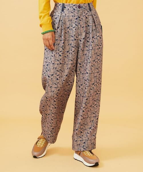 Jocomomola / ホコモモラ チノ・ワークパンツ | Calle de Manuela Malasana アニマルプリントパンツ | 詳細15
