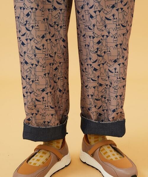Jocomomola / ホコモモラ チノ・ワークパンツ | Calle de Manuela Malasana アニマルプリントパンツ | 詳細18