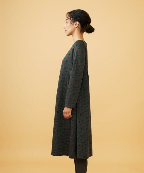 Jocomomola / ホコモモラ ロング・マキシ丈ワンピース | Cruce ジャカード リーフ×フラワー柄ワンピース | 詳細1