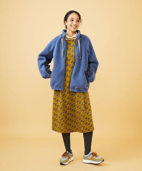 Jocomomola / ホコモモラ ロング・マキシ丈ワンピース | Cruce ジャカード リーフ×フラワー柄ワンピース | 詳細12