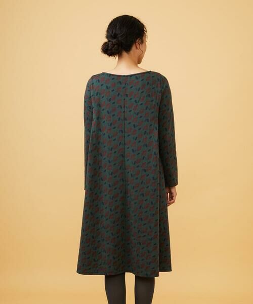 Jocomomola / ホコモモラ ロング・マキシ丈ワンピース | Cruce ジャカード リーフ×フラワー柄ワンピース | 詳細2