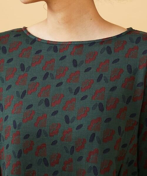 Jocomomola / ホコモモラ ロング・マキシ丈ワンピース | Cruce ジャカード リーフ×フラワー柄ワンピース | 詳細3