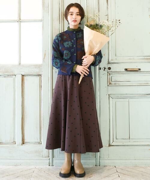 Jocomomola / ホコモモラ カーディガン・ボレロ | Flor suave フラワージャカードニットカーディガン | 詳細12