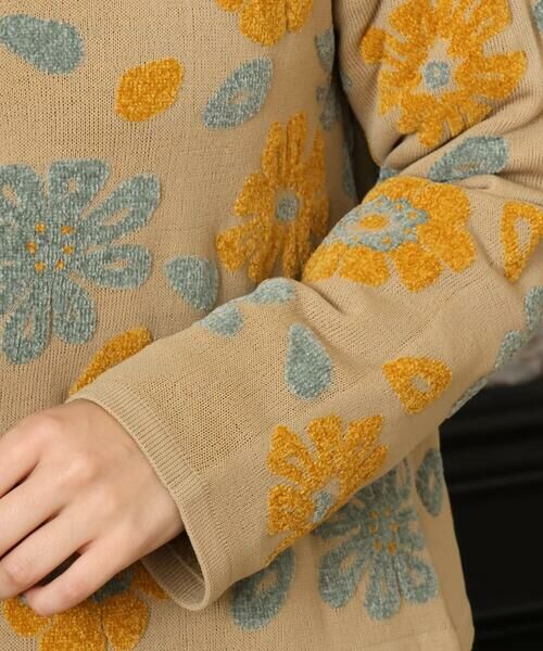 Jocomomola / ホコモモラ カーディガン・ボレロ | Flor suave フラワージャカードニットカーディガン | 詳細5