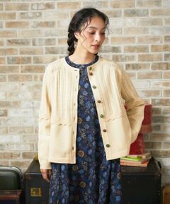 Jocomomola / ホコモモラ カーディガン・ボレロ | Feston スカラップニットカーディガン