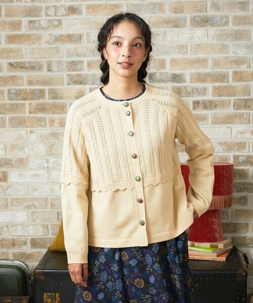 Jocomomola / ホコモモラ カーディガン・ボレロ | Feston スカラップニットカーディガン | 詳細14