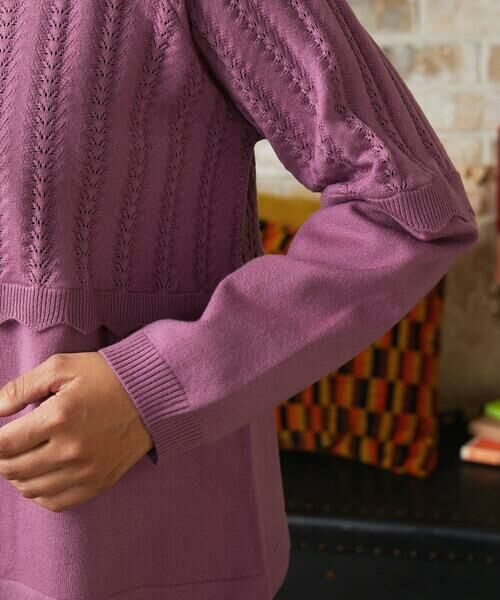 Jocomomola / ホコモモラ カーディガン・ボレロ | Feston スカラップニットカーディガン | 詳細6
