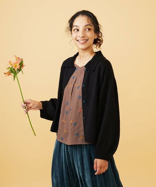 Jocomomola / ホコモモラ カーディガン・ボレロ | A/W天竺ニットカーディガン | 詳細10