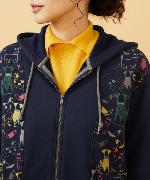 Jocomomola / ホコモモラ パーカー | Animales Coloridos 裏起毛パーカー | 詳細10