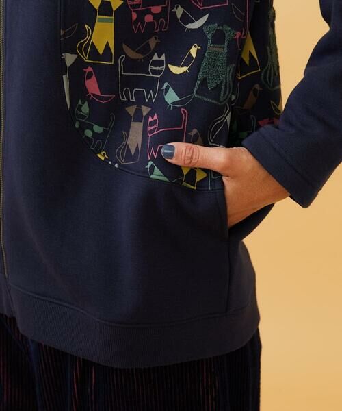 Jocomomola / ホコモモラ パーカー | Animales Coloridos 裏起毛パーカー | 詳細15