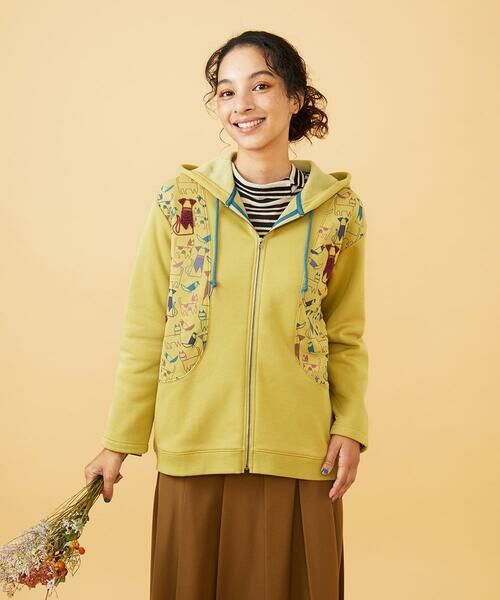 Jocomomola / ホコモモラ パーカー | Animales Coloridos 裏起毛パーカー | 詳細20