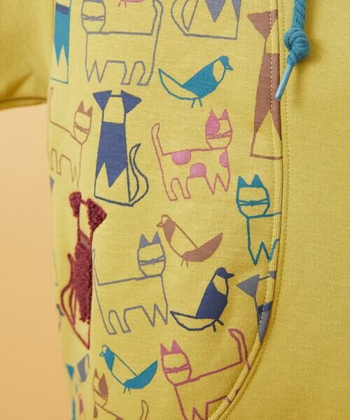 Jocomomola / ホコモモラ パーカー | Animales Coloridos 裏起毛パーカー | 詳細3