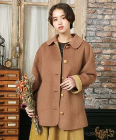 Jocomomola / ホコモモラ その他アウター | 【2WAY】Wフェイスリバーミドル丈コート