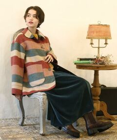 Jocomomola / ホコモモラ その他アウター | 【2WAY】Wフェイスリバーミドル丈コート