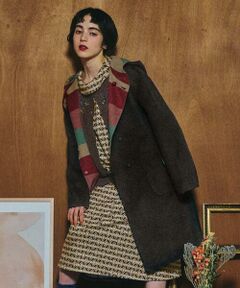 Jocomomola / ホコモモラ その他アウター | 【2WAY】Wフェイスリバーフード付きロングコート