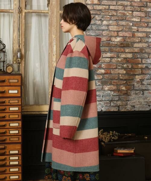 Jocomomola / ホコモモラ その他アウター | 【2WAY】Wフェイスリバーフード付きロングコート | 詳細14