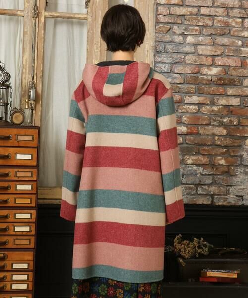 Jocomomola / ホコモモラ その他アウター | 【2WAY】Wフェイスリバーフード付きロングコート | 詳細15