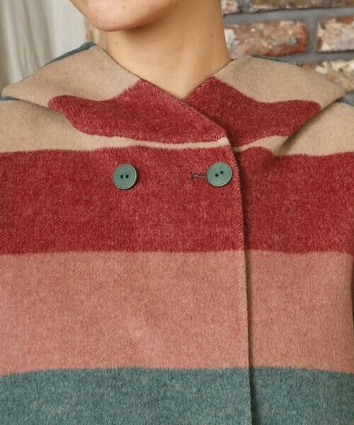 Jocomomola / ホコモモラ その他アウター | 【2WAY】Wフェイスリバーフード付きロングコート | 詳細16