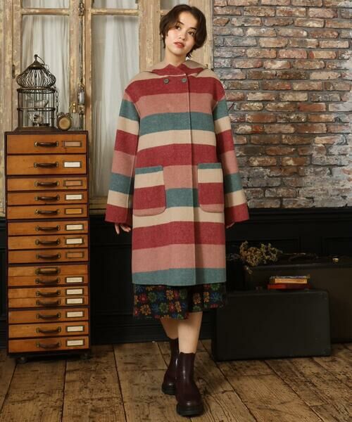 Jocomomola / ホコモモラ その他アウター | 【2WAY】Wフェイスリバーフード付きロングコート | 詳細22