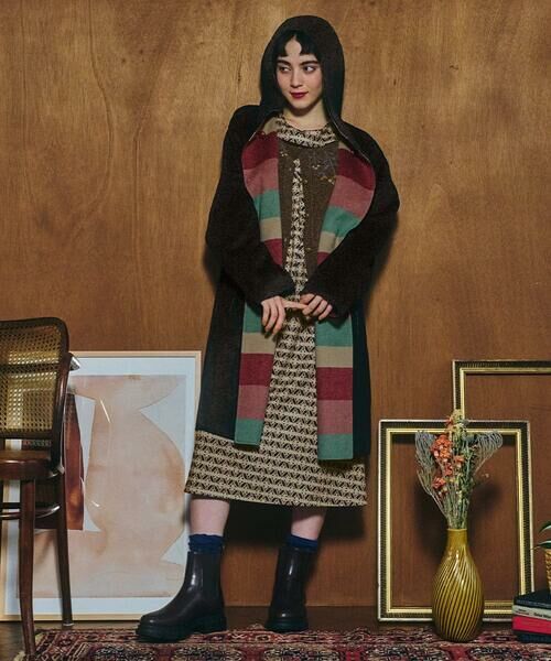 Jocomomola / ホコモモラ その他アウター | 【2WAY】Wフェイスリバーフード付きロングコート | 詳細24