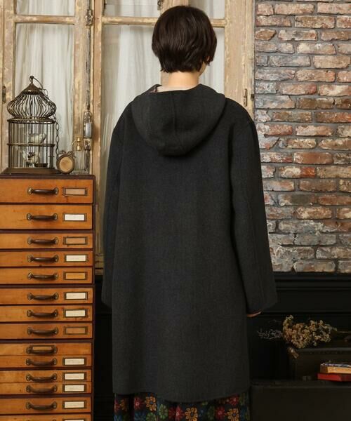 Jocomomola / ホコモモラ その他アウター | 【2WAY】Wフェイスリバーフード付きロングコート | 詳細4