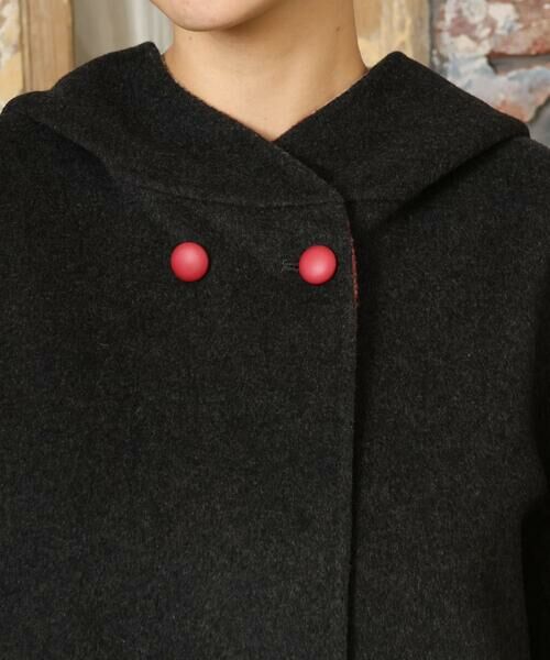 Jocomomola / ホコモモラ その他アウター | 【2WAY】Wフェイスリバーフード付きロングコート | 詳細5