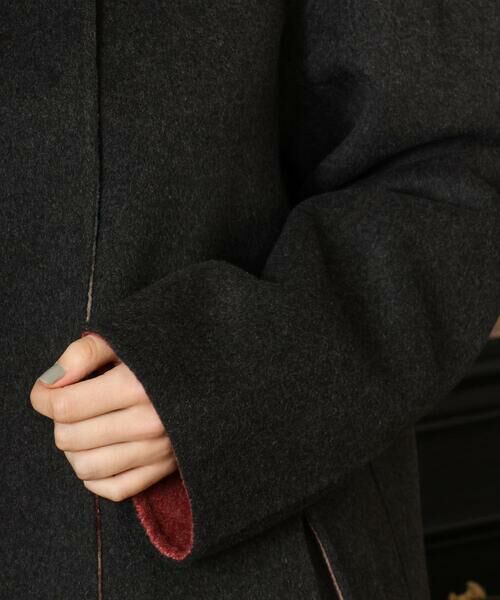 Jocomomola / ホコモモラ その他アウター | 【2WAY】Wフェイスリバーフード付きロングコート | 詳細7