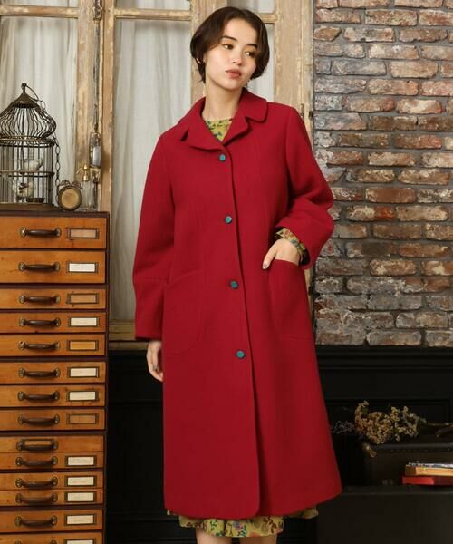 Jocomomola / ホコモモラ その他アウター | ウールモッサロングコート | 詳細2