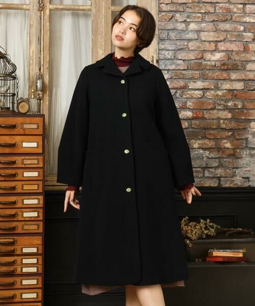 Jocomomola / ホコモモラ その他アウター | ウールモッサロングコート | 詳細24