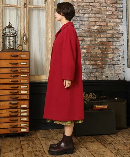 Jocomomola / ホコモモラ その他アウター | ウールモッサロングコート | 詳細3