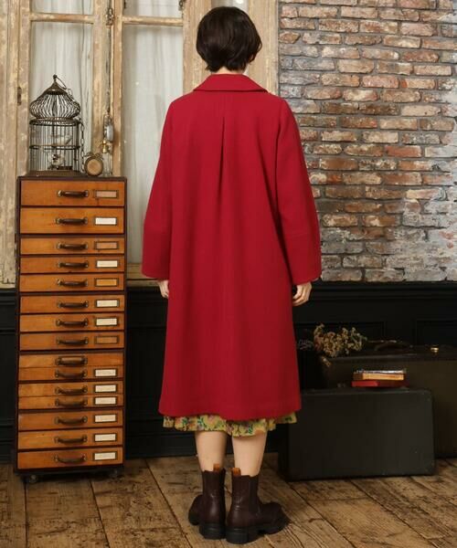 Jocomomola / ホコモモラ その他アウター | ウールモッサロングコート | 詳細4