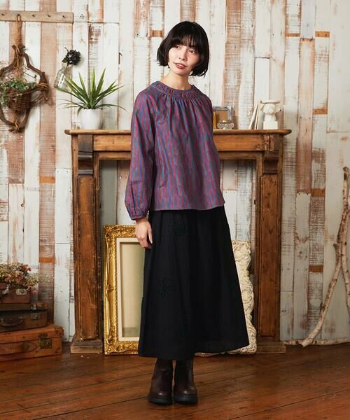 Jocomomola / ホコモモラ シャツ・ブラウス | Calle del los Libreros ストライプブラウス | 詳細10