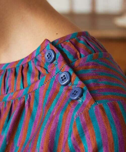 Jocomomola / ホコモモラ シャツ・ブラウス | Calle del los Libreros ストライプブラウス | 詳細8