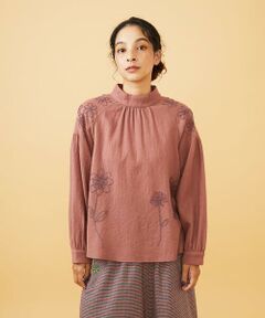 Jocomomola / ホコモモラ シャツ・ブラウス | Susurrito フラワーモチーフハイネックブラウス