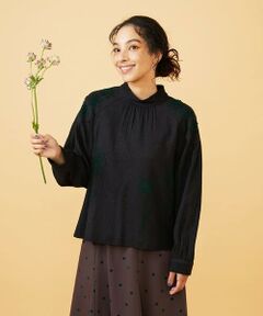 Jocomomola / ホコモモラ シャツ・ブラウス | Susurrito フラワーモチーフハイネックブラウス