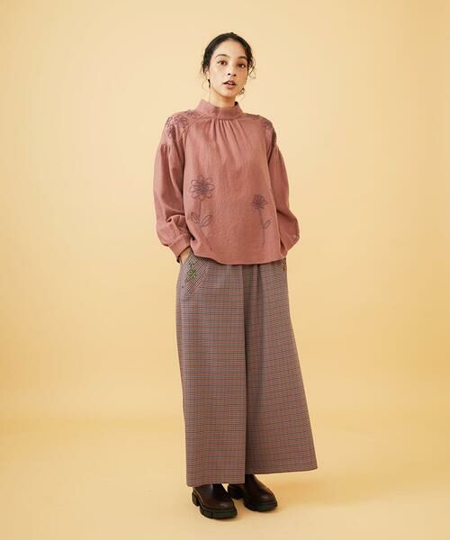 Jocomomola / ホコモモラ シャツ・ブラウス | Susurrito フラワーモチーフハイネックブラウス | 詳細14