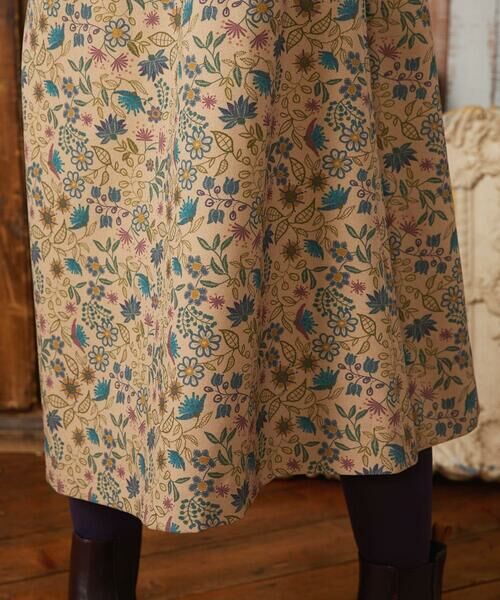 Jocomomola / ホコモモラ ロング・マキシ丈ワンピース | 【ブルー追加】Calle de Bordadores フラワープリントジャンパースカートワンピース | 詳細6