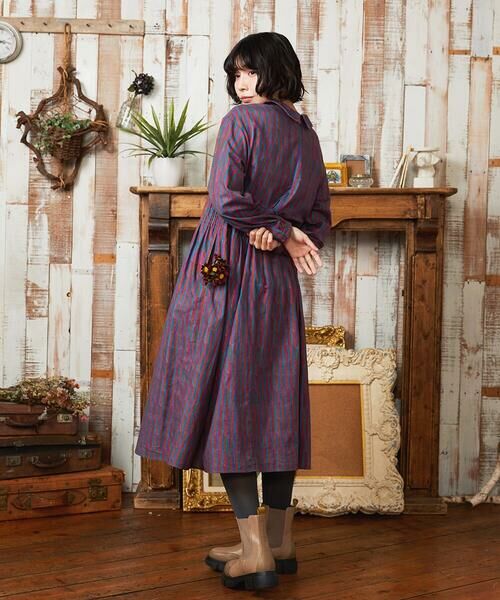 Jocomomola / ホコモモラ ロング・マキシ丈ワンピース | Calle del los Libreros ストライプワンピース | 詳細11