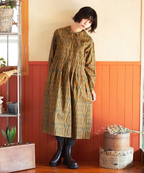 Jocomomola / ホコモモラ ロング・マキシ丈ワンピース | Calle del los Libreros ストライプワンピース | 詳細16