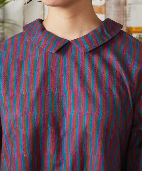 Jocomomola / ホコモモラ ロング・マキシ丈ワンピース | Calle del los Libreros ストライプワンピース | 詳細3