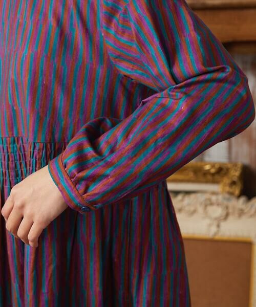 Jocomomola / ホコモモラ ロング・マキシ丈ワンピース | Calle del los Libreros ストライプワンピース | 詳細4