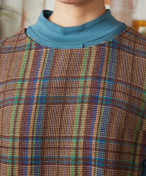 Jocomomola / ホコモモラ ロング・マキシ丈ワンピース | Arriate チェック柄ジャンパースカートワンピース | 詳細3