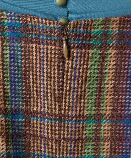 Jocomomola / ホコモモラ ロング・マキシ丈ワンピース | Arriate チェック柄ジャンパースカートワンピース | 詳細7