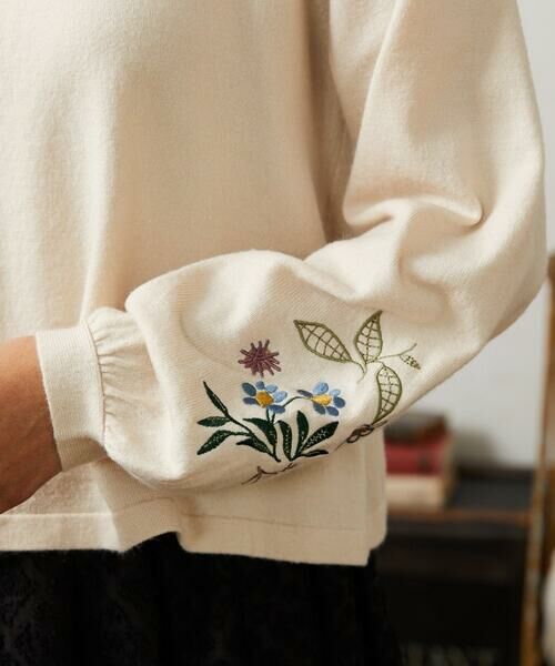 Jocomomola / ホコモモラ ニット・セーター | Tesoro フラワー刺繍ニットプルオーバー | 詳細20