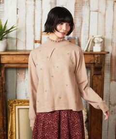 Jocomomola / ホコモモラ ニット・セーター | Tesoro フラワーモチーフニットプルオーバー