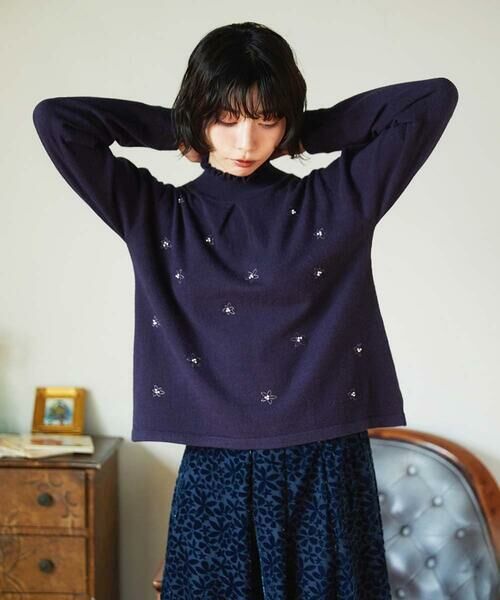 Jocomomola / ホコモモラ ニット・セーター | Tesoro フラワーモチーフニットプルオーバー | 詳細9