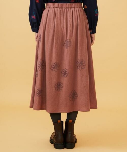 Jocomomola / ホコモモラ ロング・マキシ丈スカート | Susurrito フラワーモチーフゴムギャザースカート | 詳細3