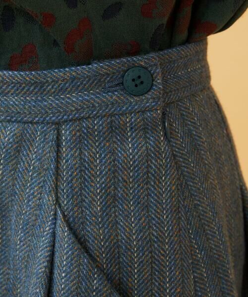 Jocomomola / ホコモモラ ロング・マキシ丈スカート | Huellas de aves へリンボーンタックフレアスカート | 詳細12